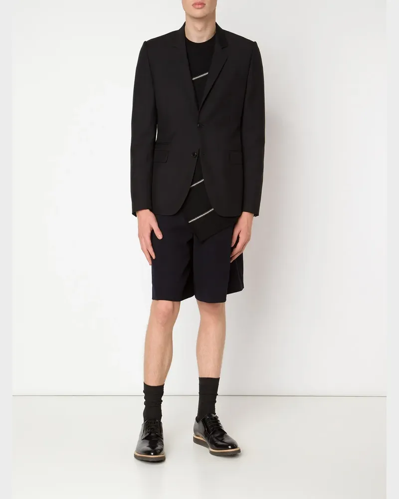 Comme des Garçons Asymmetrischer Pullover mit markanten Nähten - Schwarz Schwarz