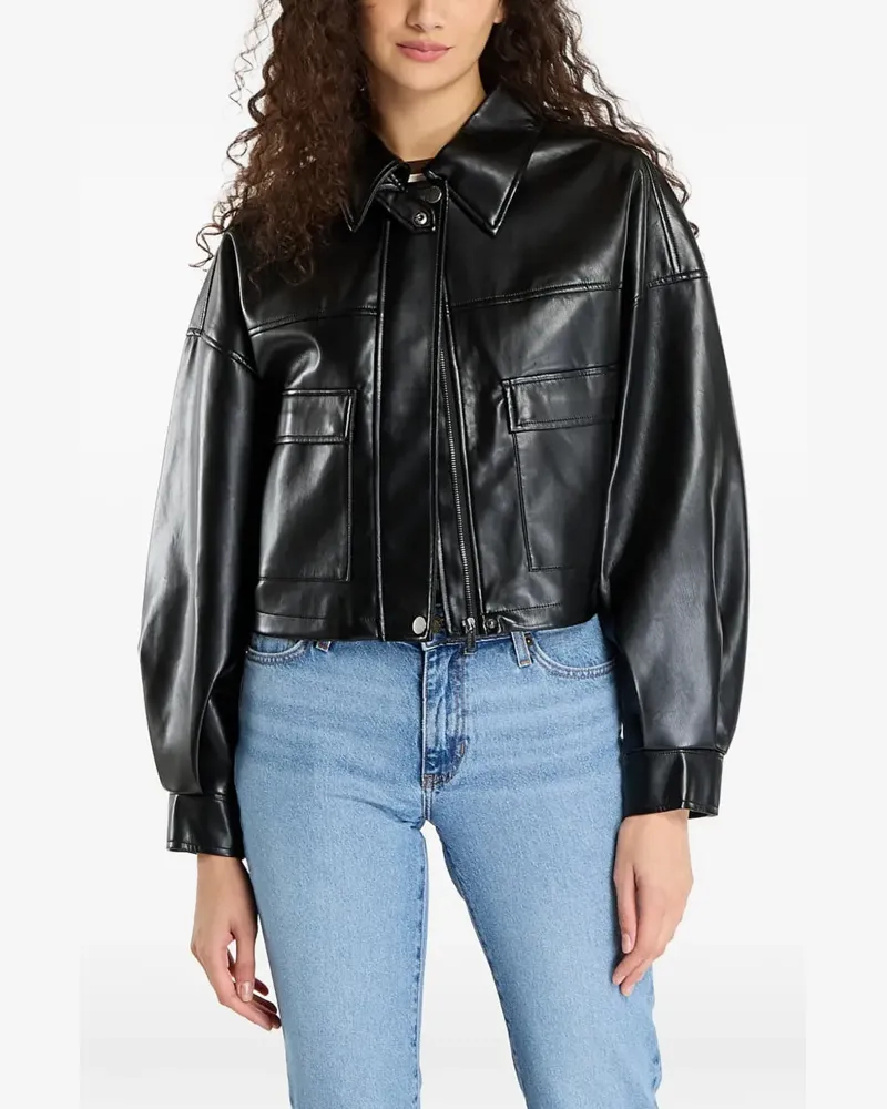 Guess Flaminia Cropped-Jacke - Schwarz Schwarz