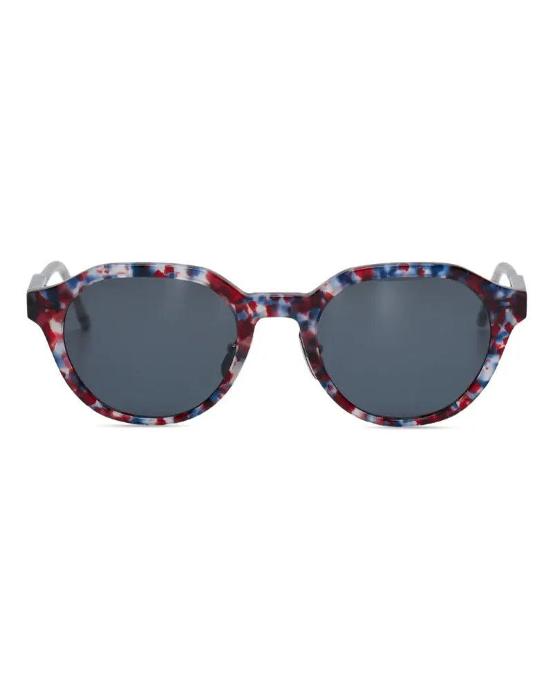 Thom Browne Sonnenbrille mit ovalem Gestell - Rot Rot