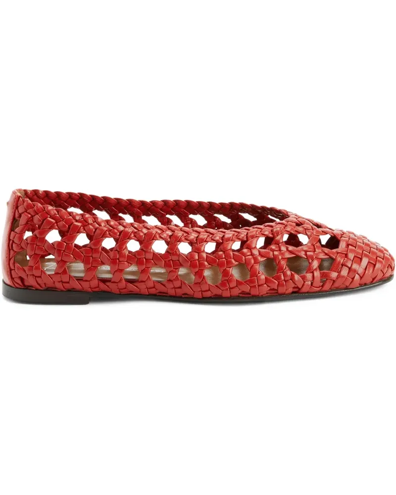 Giuseppe Zanotti Georgia Cage Ballerinas - Rot Rot