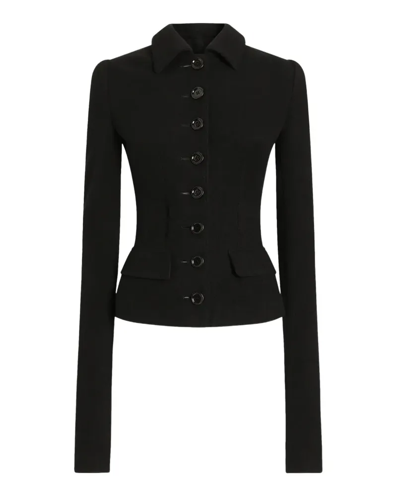 Dolce & Gabbana Einreihige Jacke - Schwarz Schwarz