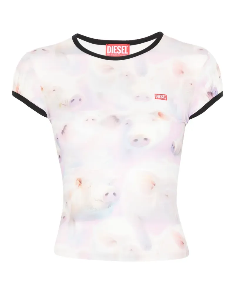 Diesel T-unkp printed T-shirt - Weiß Weiß