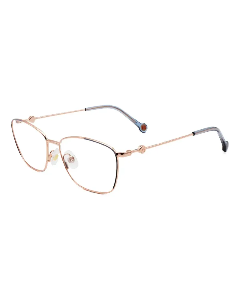 Carolina Herrera New York Brille mit geometrischem Gestell - Gold Gold