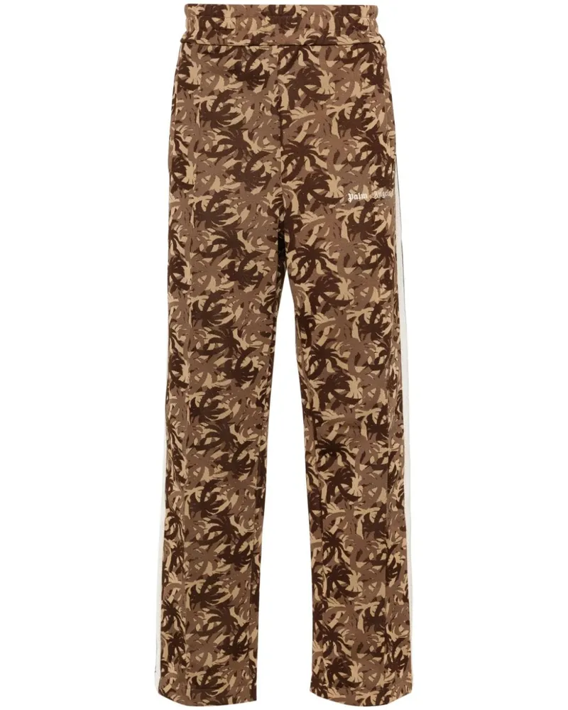 Palm Angels Jogginghose mit Camouflage-Logo - Braun Braun