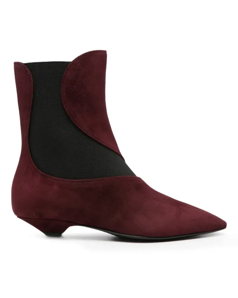 Sergio Rossi Stiefel mit spitzer Kappe - Rot Rot
