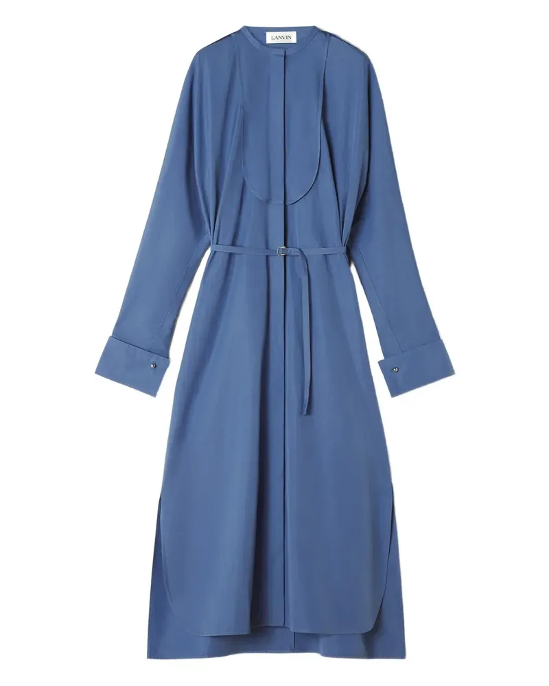 Lanvin Midikleid mit Gürtel - Blau Blau