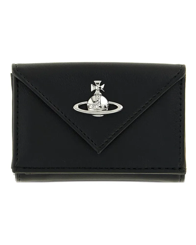 Vivienne Westwood Portemonnaie mit Orb-Logo - Schwarz Schwarz