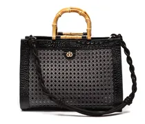Maxi Diana Strohtasche - Schwarz