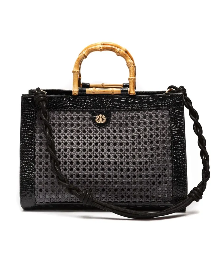 ISLA Maxi Diana Strohtasche - Schwarz Schwarz
