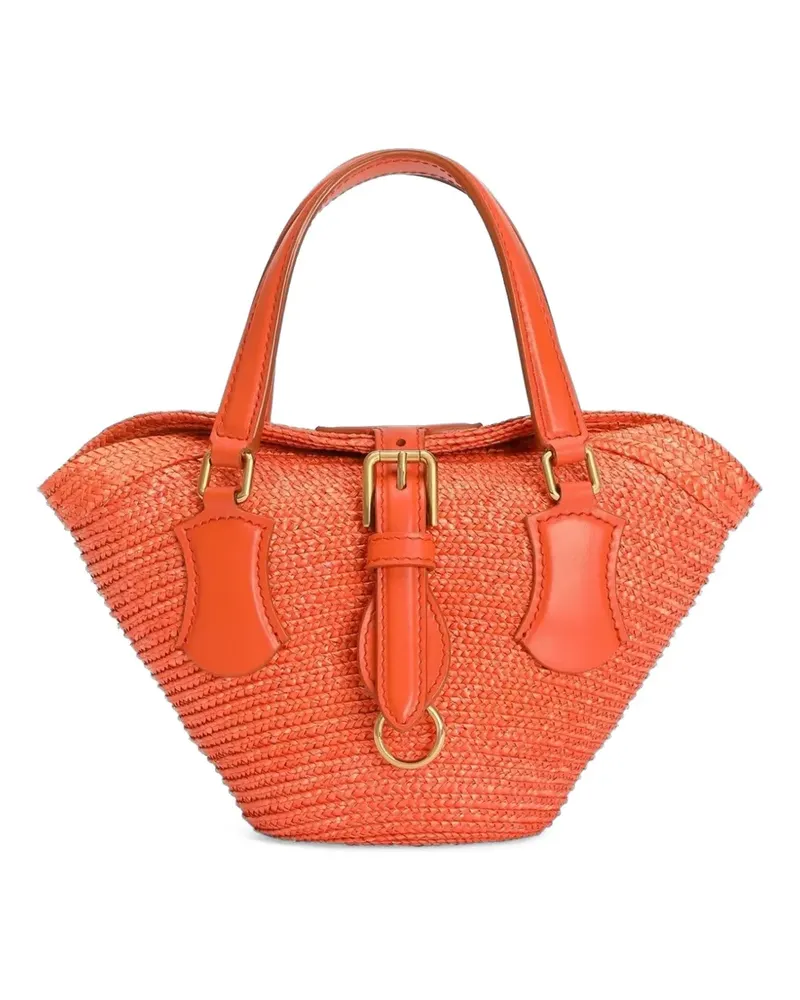 Dolce & Gabbana Raffia Coffa Capri Tragetasche - Orange Orange