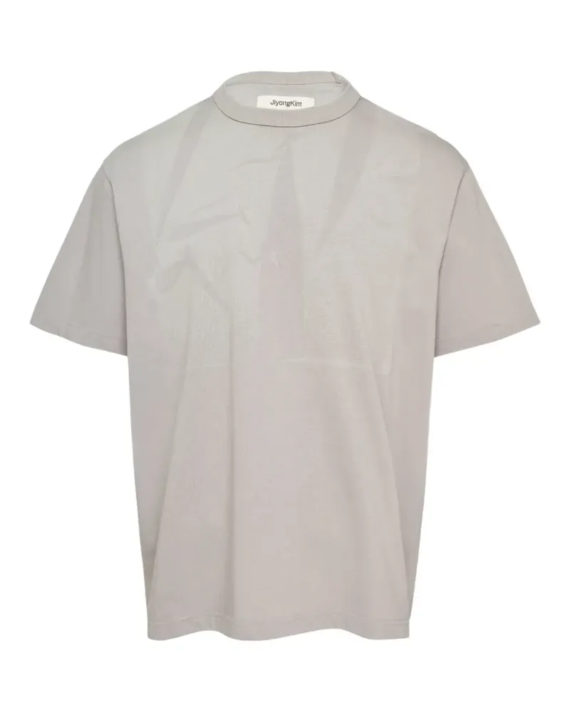 JiyongKim sun-bleached T-shirt - Nude Nude