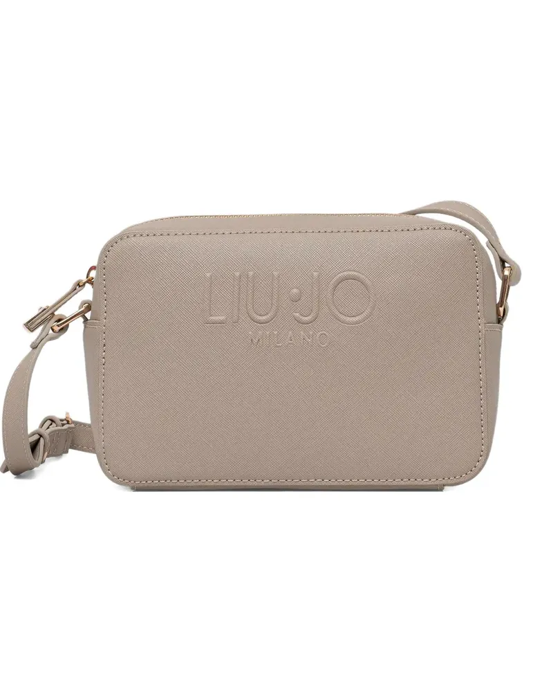 Liu Jo logo-embroider crossbody bag - Nude Nude