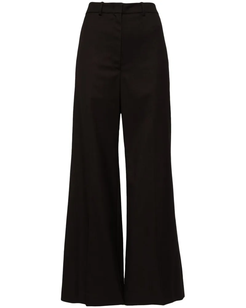LOW CLASSIC wide-leg tailored trousers Braun