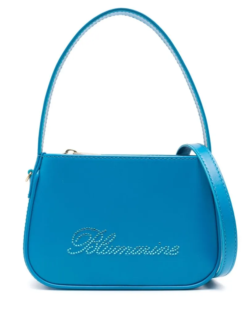 Blumarine Handtasche mit Logo Blau