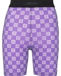 AMBUSH Knielange Shorts mit Monogramm Violett