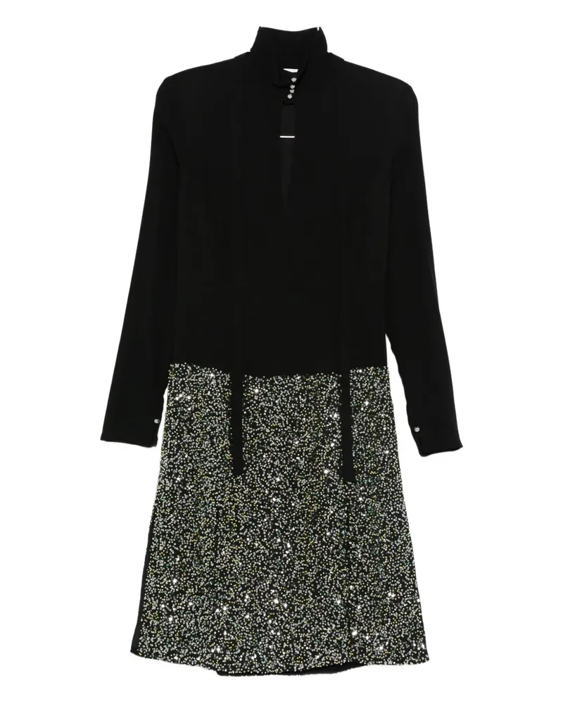 Paco Rabanne embellished self-tie dress - Schwarz Schwarz