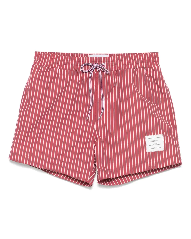 Thom Browne Badeshorts mit Nadelstreifen - Rot Rot