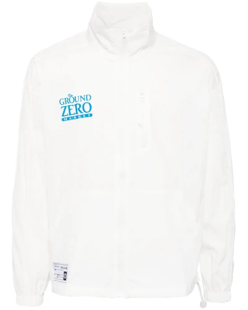 Ground Zero Leichte Jacke mit Logo-Print - Weiß Weiß