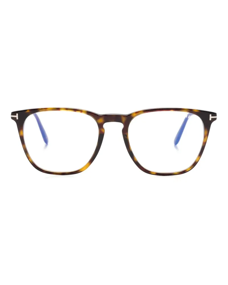 Tom Ford Brille mit eckigem Gestell - Braun Braun