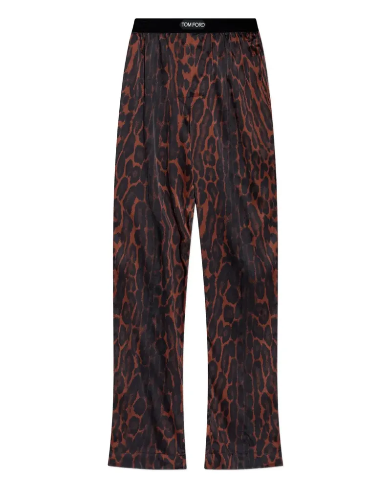 Tom Ford Schlafhose mit Leoparden-Print - Braun Braun