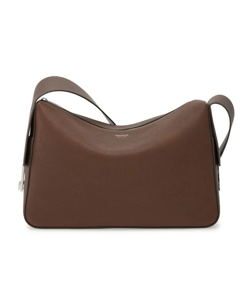 Ferragamo Umhängetasche aus Leder - Braun Braun