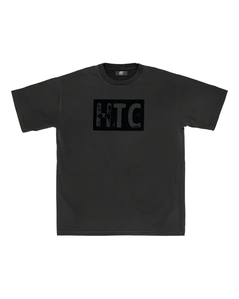 HTC Hollywood Trading Company T-Shirt mit Logo-Print - Schwarz Schwarz
