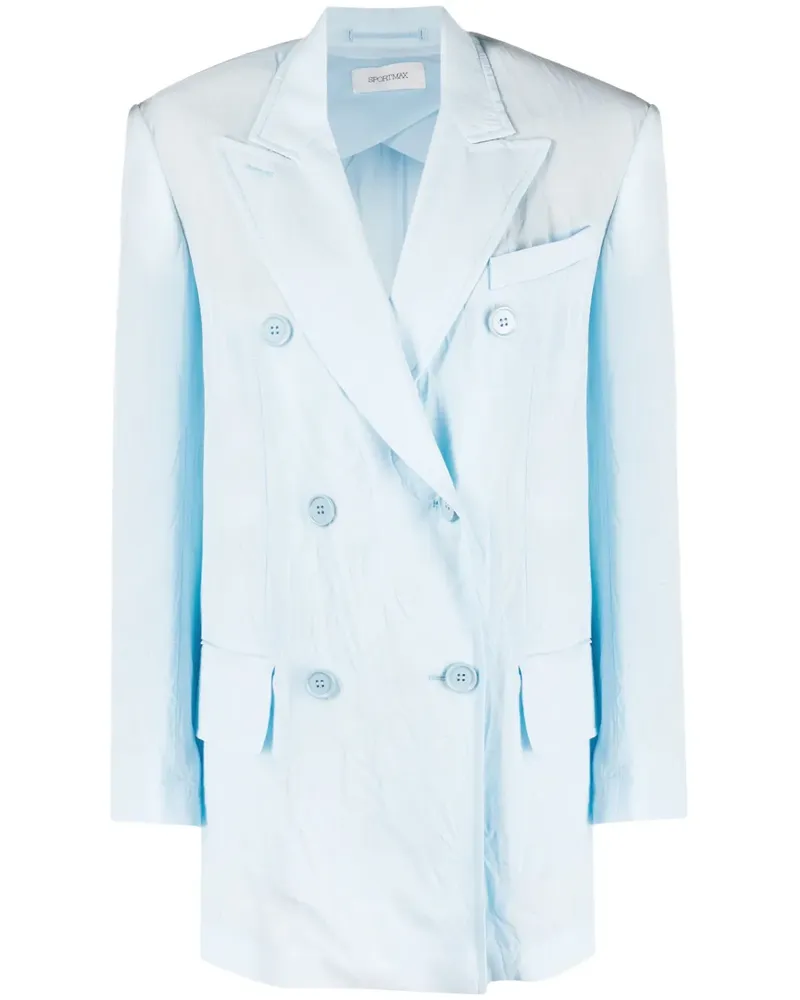 SPORTMAX Doppelreihiger Blazer - Blau Blau