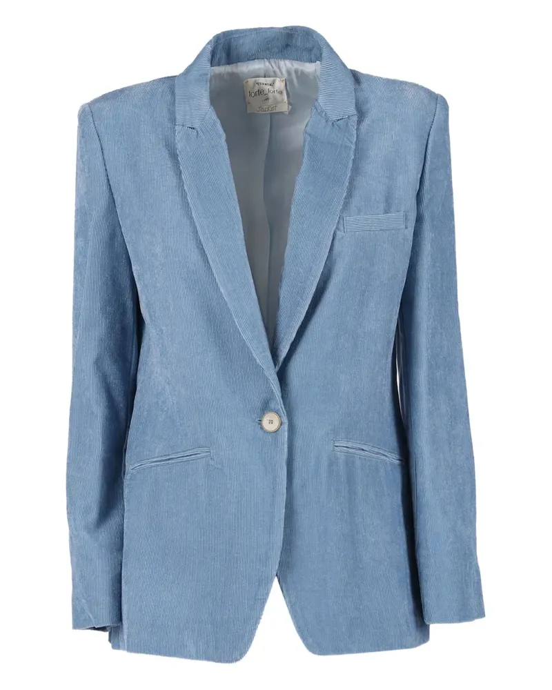 forte_forte welt-pocket blazer - Blau Blau