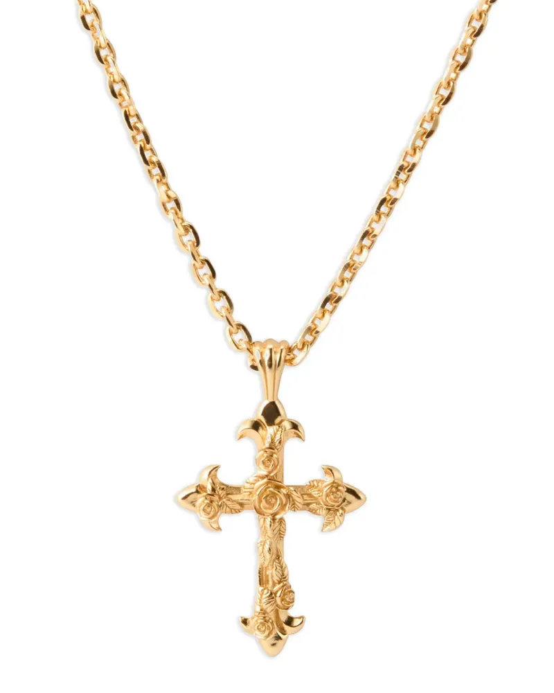Emanuele Bicocchi Rose Cross necklace - Gold Gold