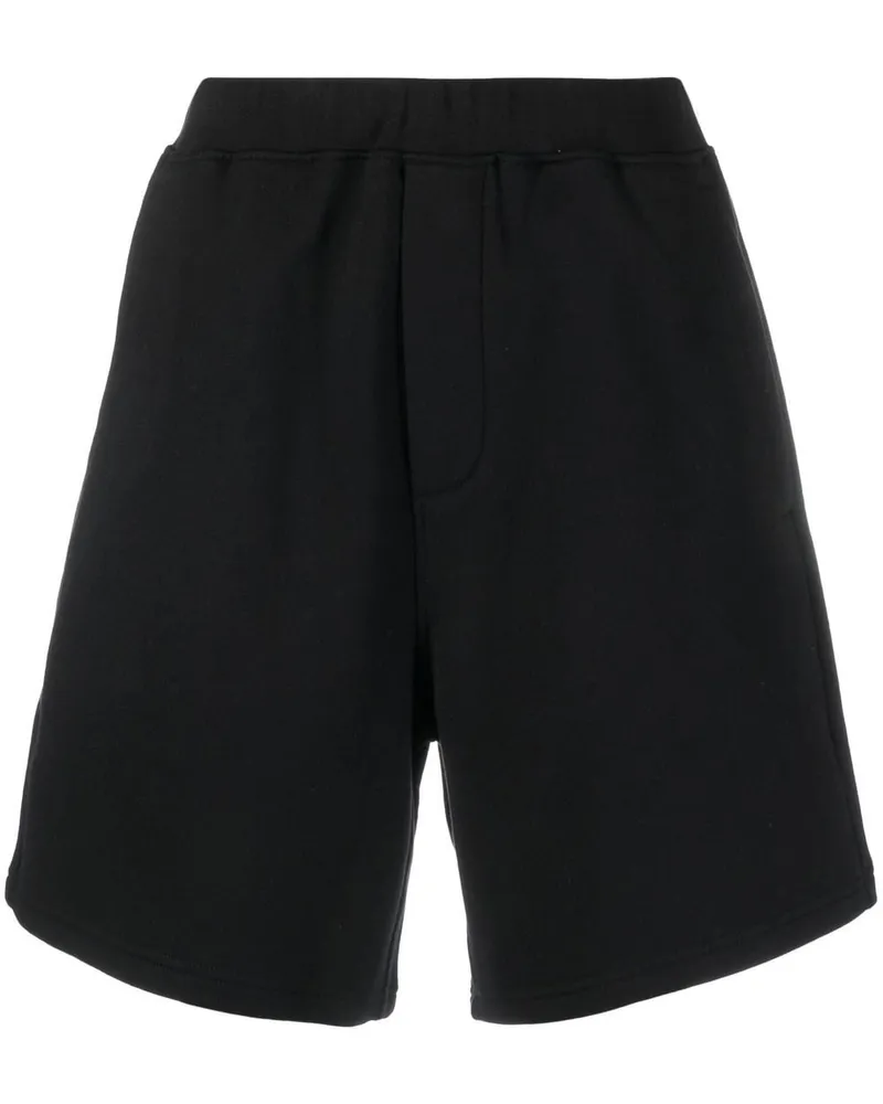 Dsquared2 Knielange Joggingshorts - Schwarz Schwarz