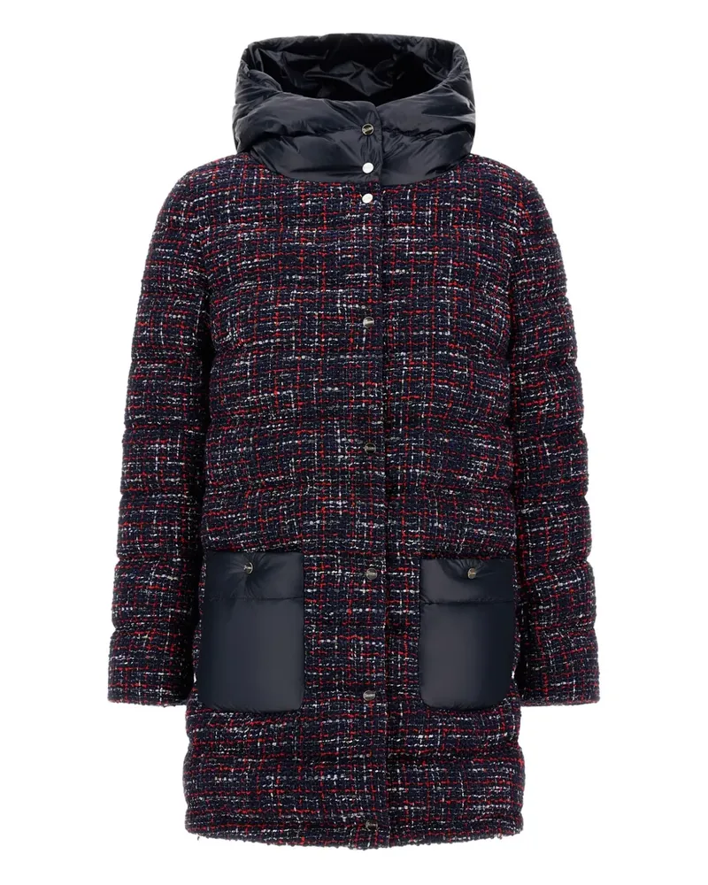 Herno Gesteppte Tweed-Jacke - Blau Blau