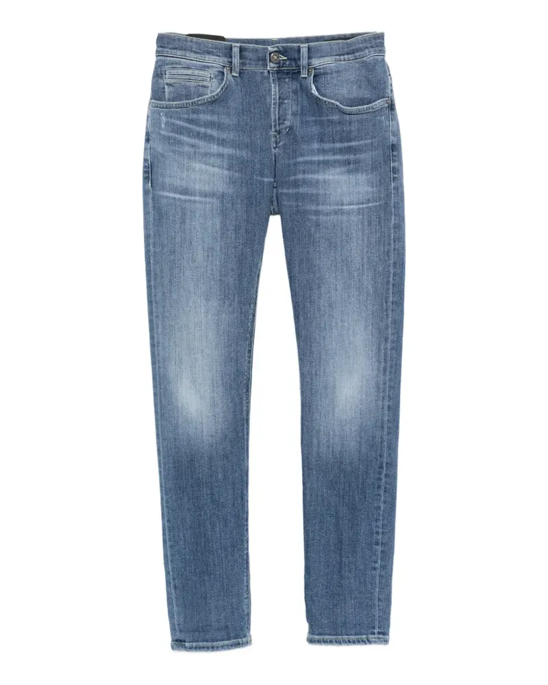 Dondup Ausgeblichene Jeans mit Tragefalten - Blau Blau