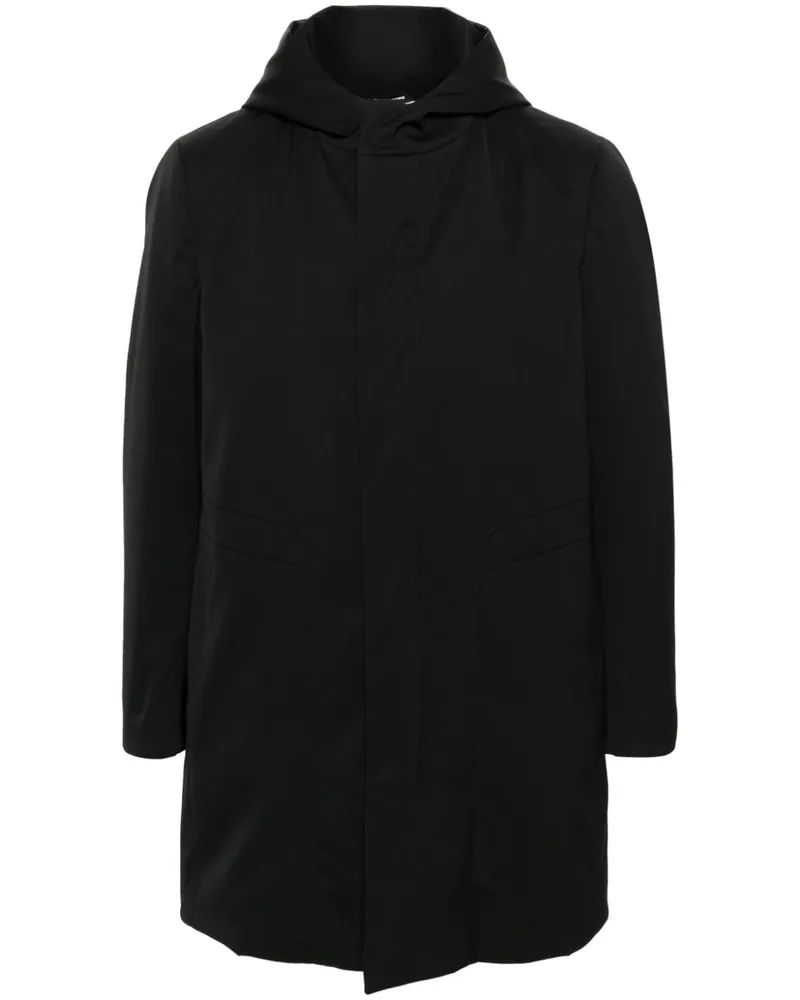 Tagliatore Parka mit Kapuze Schwarz