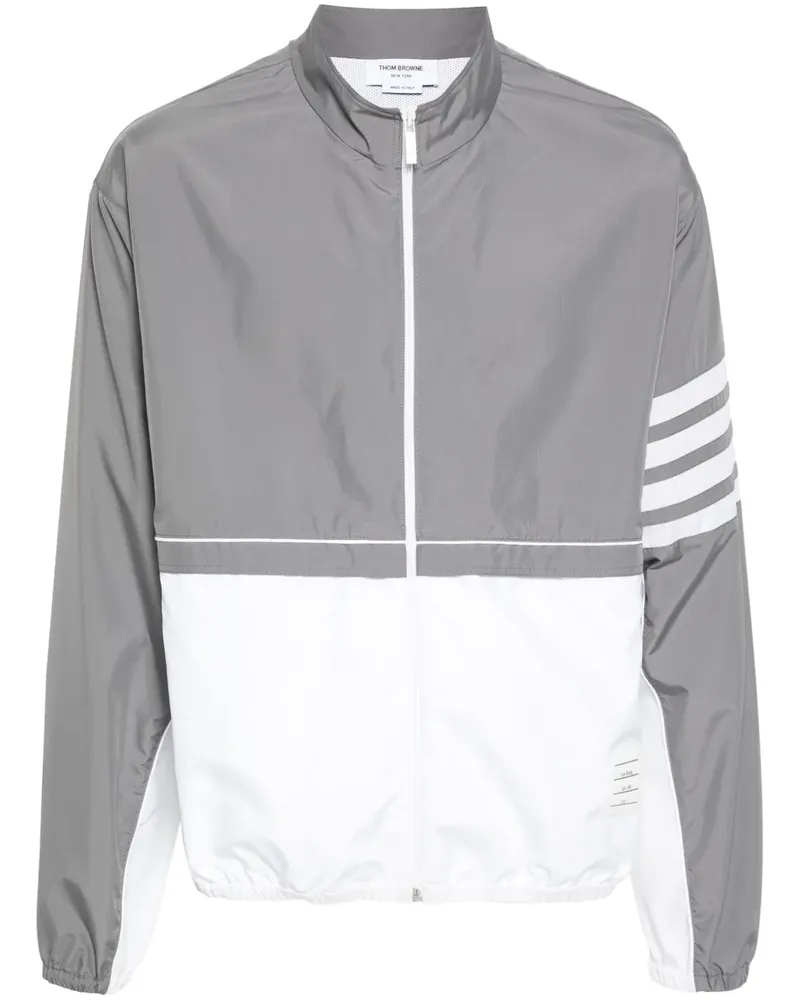 Thom Browne Sportjacke in Colour-Block-Optik - Grau Grau