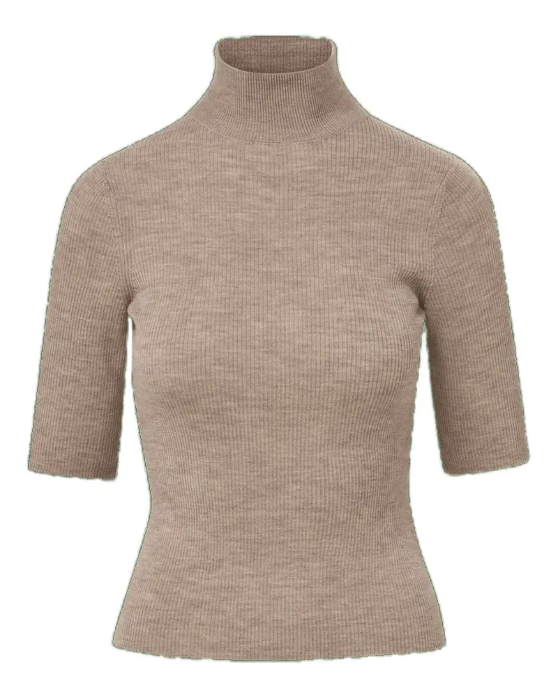 Veronica Beard Kurzärmeliger Alastair Pullover - Nude Nude