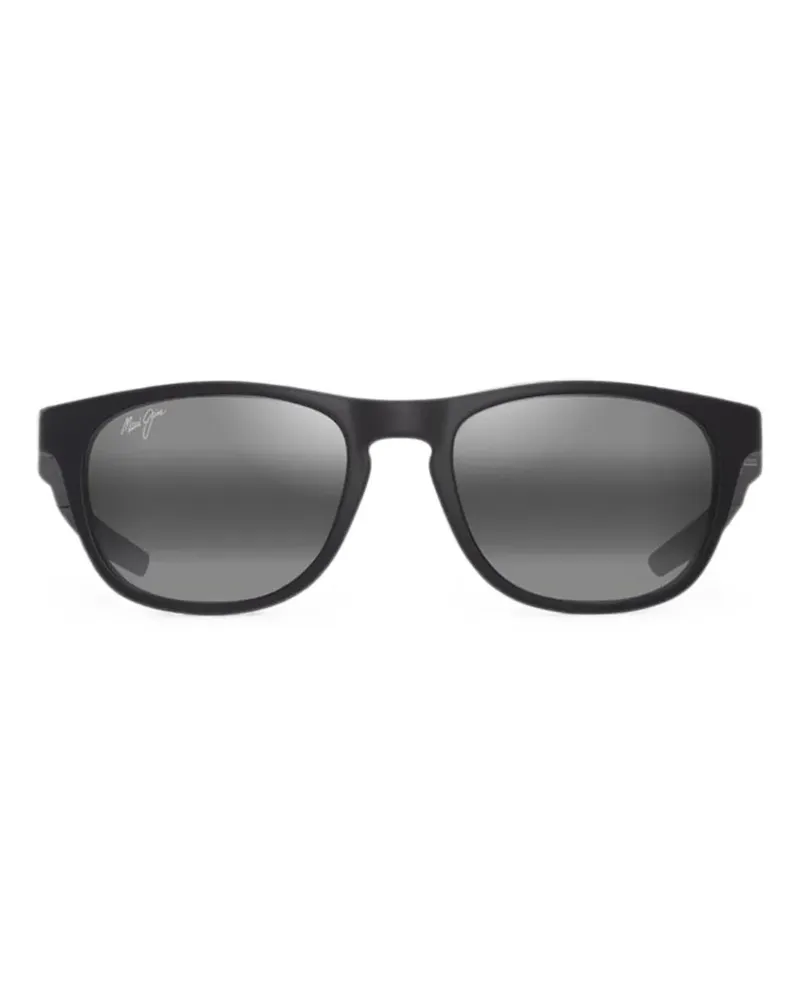 Maui Jim Melemele Sonnenbrille mit eckigem Gestell - Schwarz Schwarz