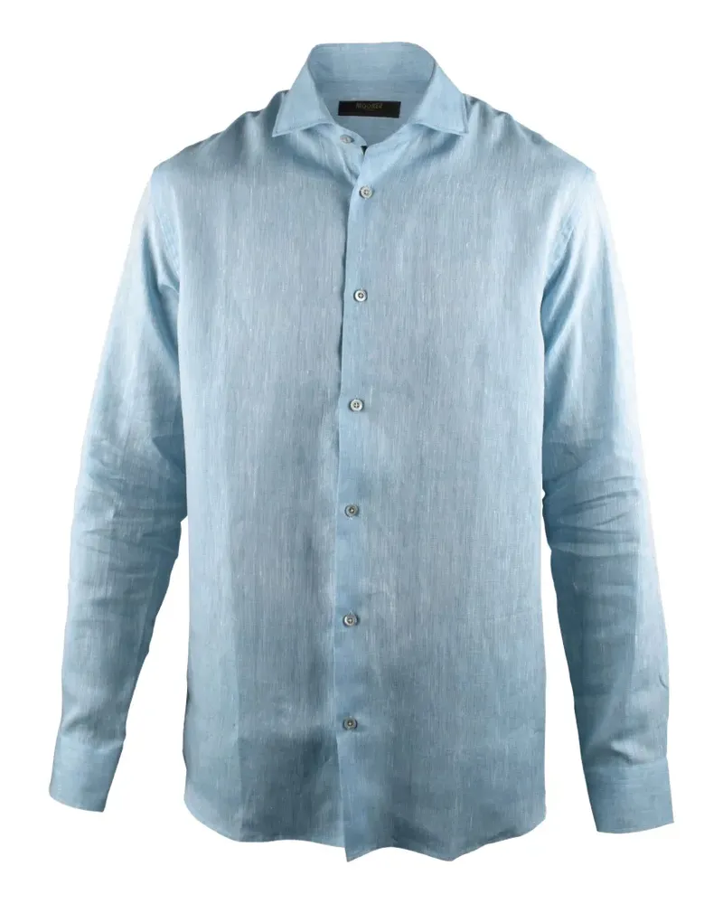 MOORER Langärmeliges Hemd - Blau Blau