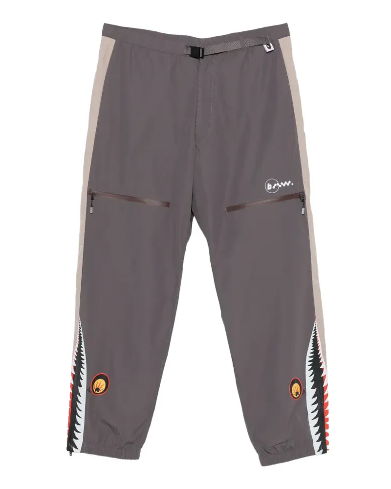 BAPE x Kazuki Kuraishi Jogginghose mit elastischen Bündchen - Grau Grau
