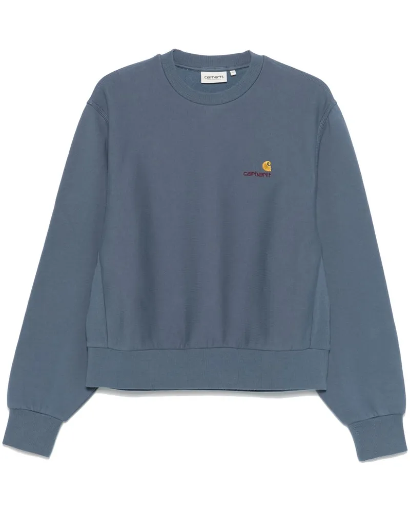 Carhartt WIP American Script Sweatshirt - Blau Blau