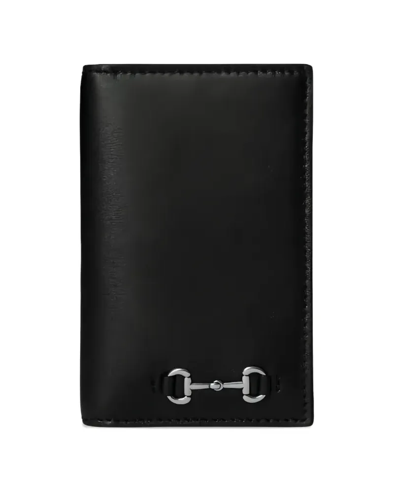 Gucci horsebit-detail card holder - Schwarz Schwarz