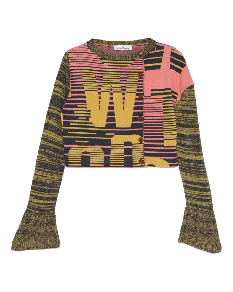 Vivienne Westwood Bruno Cardigan mit Buchstaben-Knöpfen - Rosa Rosa