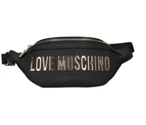 Gürteltasche mit Logo-Applikation - Schwarz