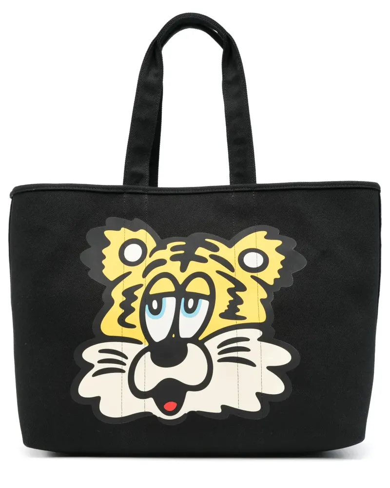 Kenzo x Verdy große  Utility Tote Bag - Schwarz Schwarz