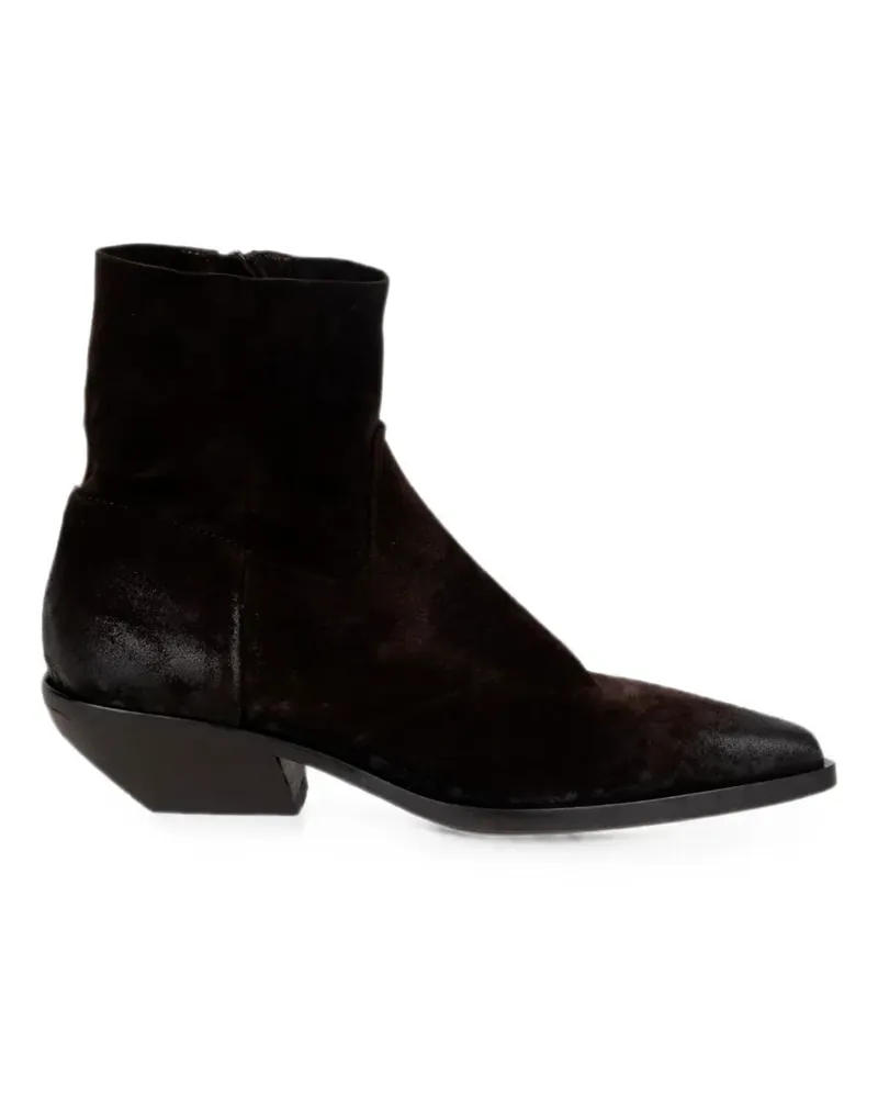Elena Iachi distressed-effect pointed-toe boots - Braun Braun
