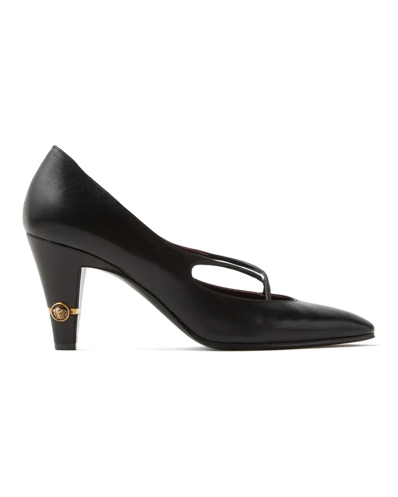 Versace Pumps mit überkreuzten Medaillons - Schwarz Schwarz
