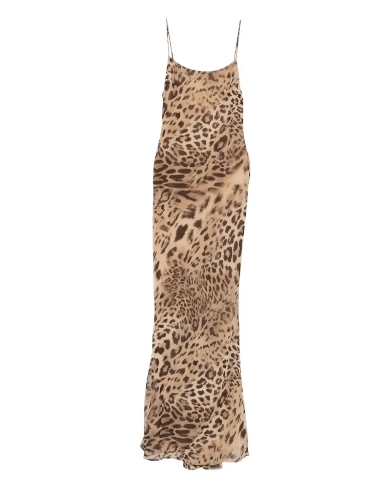 ANDAMANE Camisole-Kleid mit Animal-Print - Nude Nude