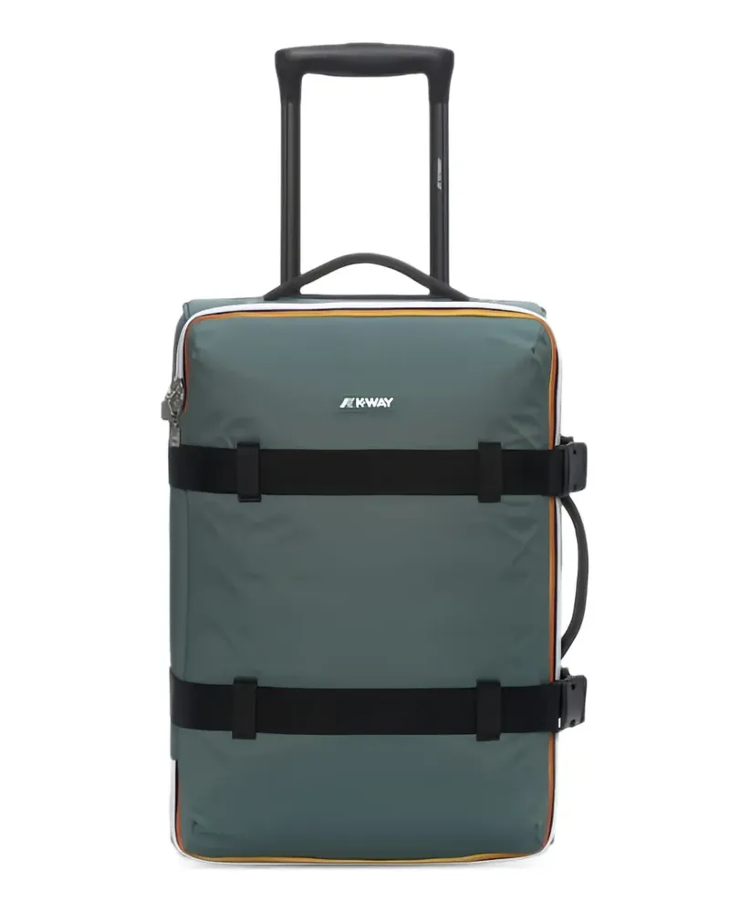 K-Way S Blossac logo-patch buckle-strap suitcase - Grau Grau