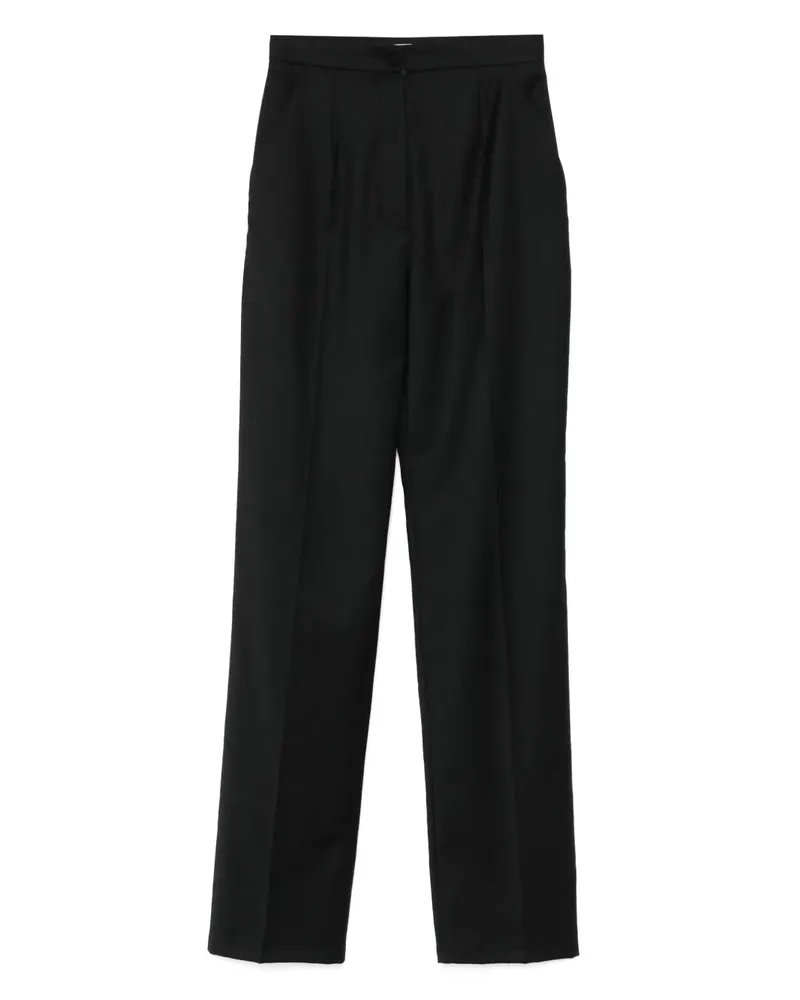 MANURÍ Tina Hose aus Wolle - Schwarz Schwarz