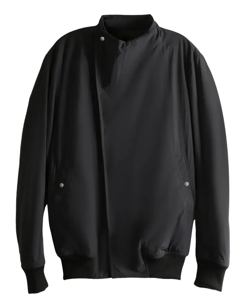 Rick Owens asymmetrical bomber jacket - Schwarz Schwarz