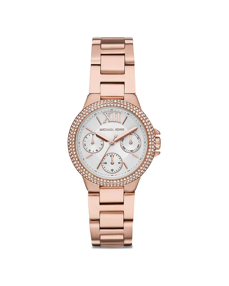 Michael Kors Camille rhinestone 33mm watch - Weiß Weiß